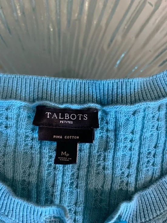 💜 Talbots Cardigan Cable Knit - Picture 2 of 2